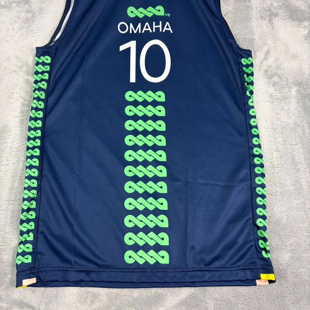 Adidas x Lovb Jordan Larson Omaha Navy Volleyball Jersey #10 Mens Medium NWT
